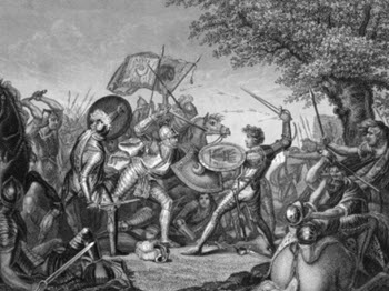 Battle of Langport etching